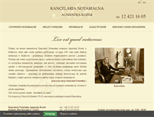 Tablet Screenshot of notariusze-krakow.com